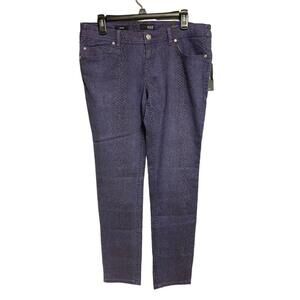 NWT a.n.a Purple Fog Low Rise‎ Premium Skinny Animal Print Denim Jeans 30/10